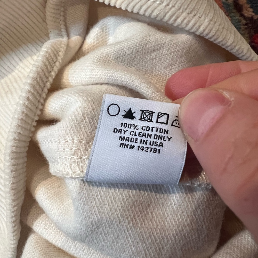 NWT Aime Leon Dore Cream Corduroy Button Up Shacket with Hood— Size Large - Picture 7 of 12